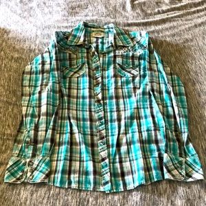 Pearl snap western shirt